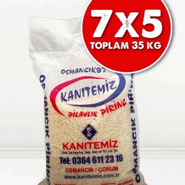 7 X 5 Kg Osmancık Pirinci