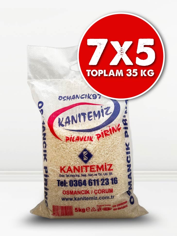 7 X 5 Kg Osmancık Pirinci