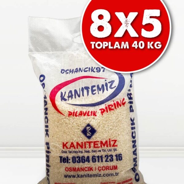8 X 5 Kg Osmancık Pirinci