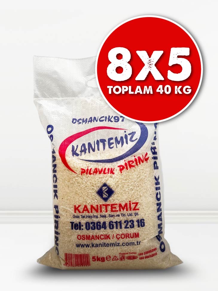 8 X 5 Kg Osmancık Pirinci