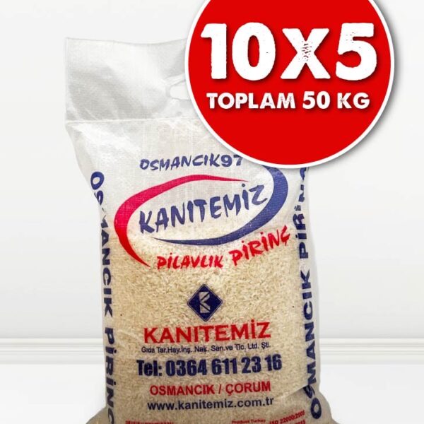 10 X 5 Kg Osmancık Pirinci